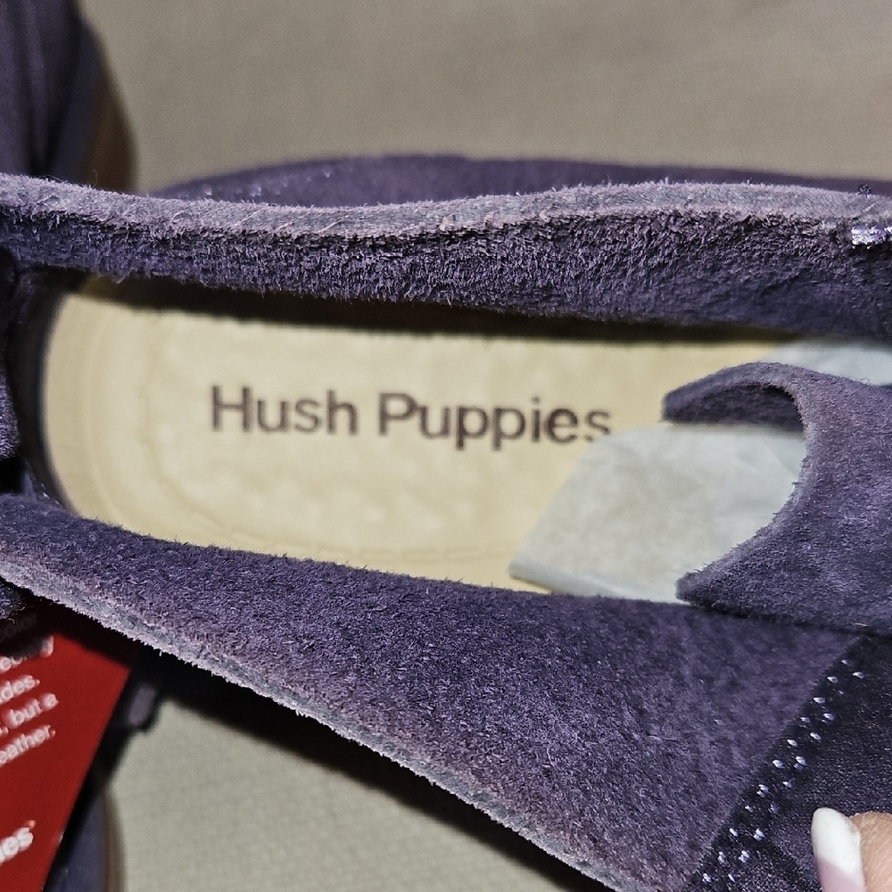 Hush Puppies Women's Size 7 Purple Suede Shoes - Picture 3 of 8